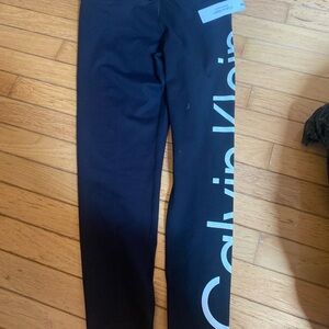 Calvin Klein Kids Leggings in Black with Logo
